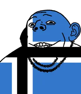 gapejak, gapealien, closed mouth, flag, glasses, grin, looking at you, smile, soyjak, stubble