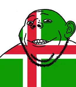 gapejak, gapealien, closed mouth, flag, glasses, grin, looking at you, smile, soyjak, stubble