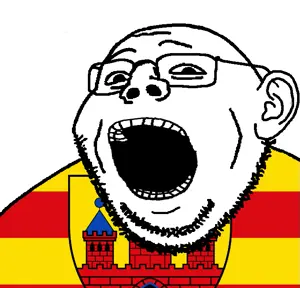 gapejak, gapealien, flag, glasses, holy roman empire, looking at you, open mouth, soyjak, stubble, oldenburg
