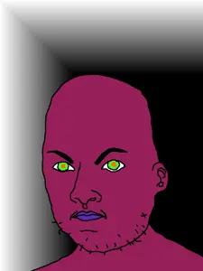 hercules, ear, eyebrows, eyes, inverted, mouth, nose, stubble