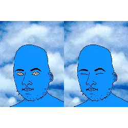 hercules, animated, calm, cloud, ear, eyebrows, eyes, mouth, multiple soyjaks, nose