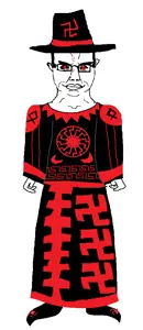 chudjak, chudjak front, black clothing, clothes, hat, looking at you, odal, othala, rune, runes