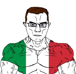 chudjak, chudjak front, muscular chud, buff, flag, italy, looking at you, muscles, muscular male, uncolored skin