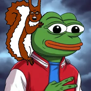pepe, feraljak, squirreljak, amphibian, animal, frog, jacket, red squirrel, squirrel