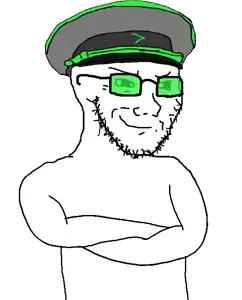 soyak, arrow police, arm, arrow, clothes, crossed arms, glasses, hat, smug, stubble