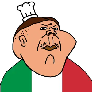 impish soyak ears, kranos, angry, chef, chef hat, clothes, hat, italy, mustache