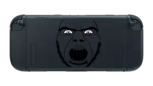 cobson, cobson front2, black, looking at you, nintendo, nintendo switch, nintendo switch 2, open mouth, stubble, teeth