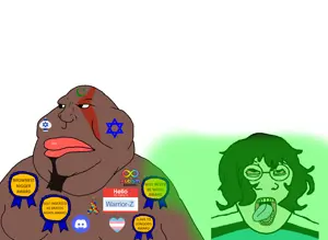 markiplier soyjak, meximutt, brap, brown skin, dying, fart, gendefluid, open mouth, schlog, soyjak blog