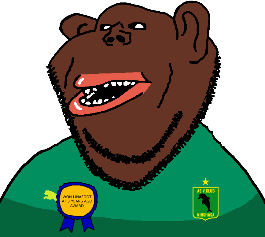 impish soyak ears, impish amerimutt, 3, as vita club, association sportive vita club, award, bantu, black dolphin, brown skin, clothes