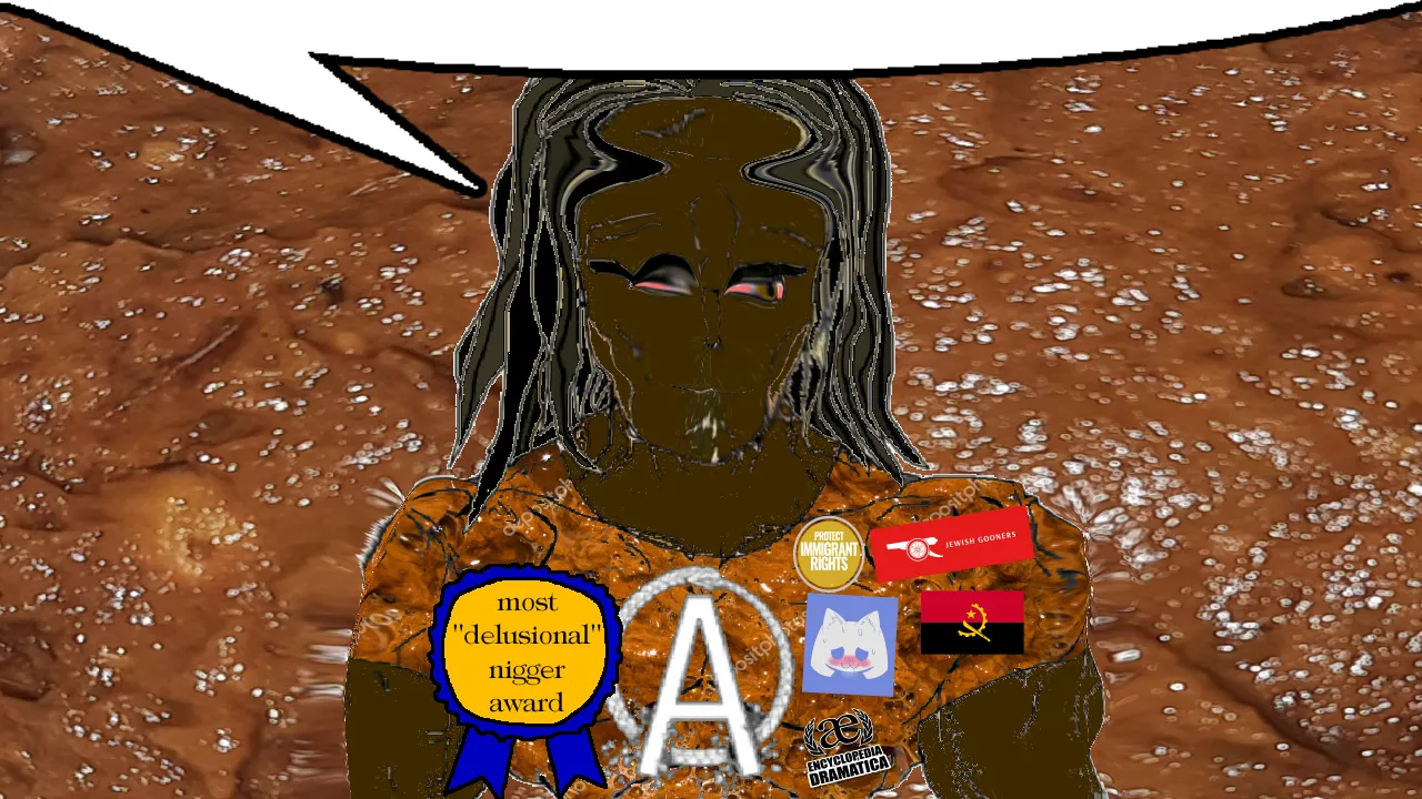 chudjak, chudjak front, muscular chud, award, brown eyes, brown skin, buff, discord, encyclopedia dramatica, if you delete this you are a shitskin tranny cockroach with a 3millimeters tbp