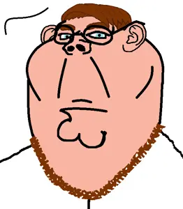 peter griffin, impish soyak ears, impish ameriaryan, impish amerimutt, a10 eyes, ameriaryan, brown hair, glasses, hair, looking at you