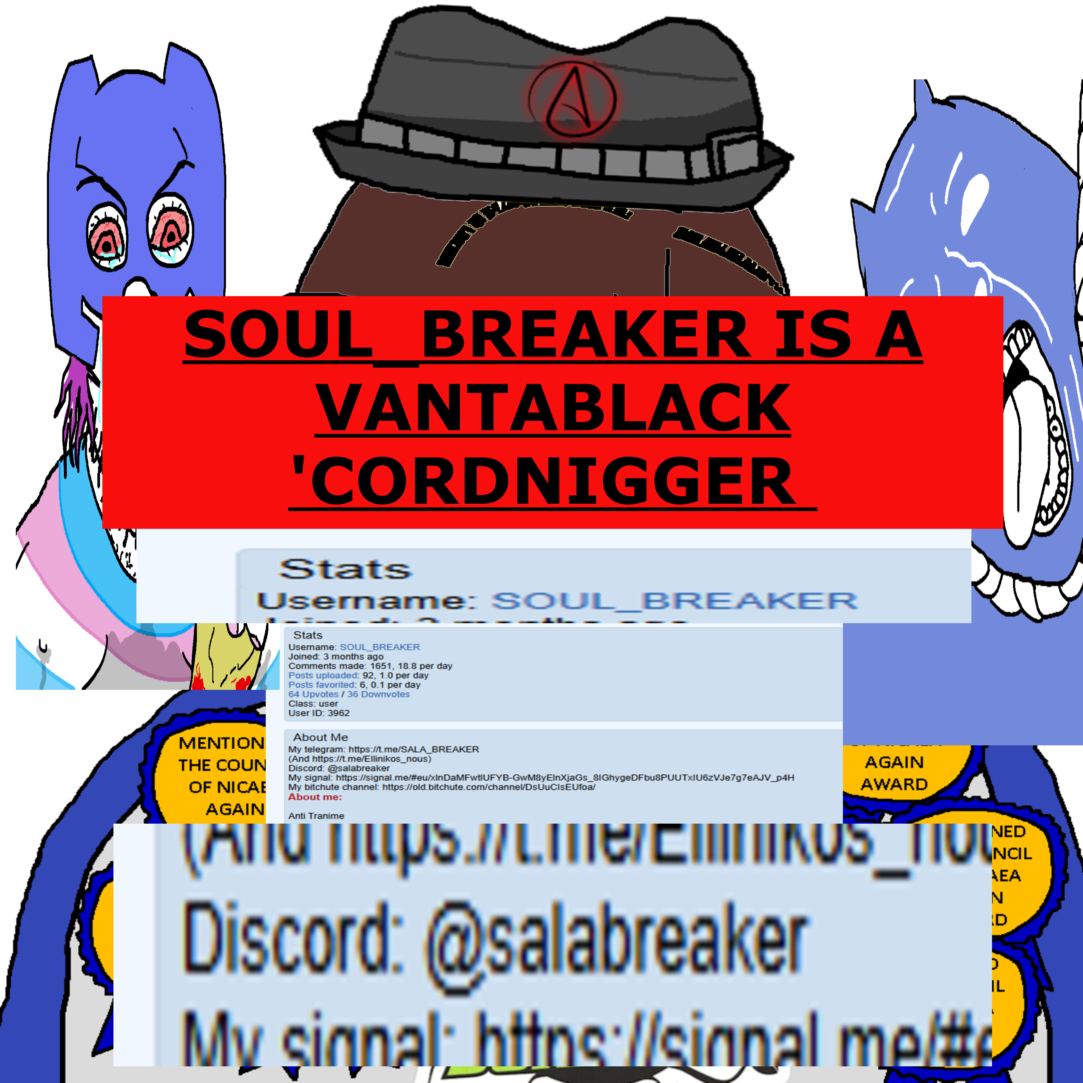 bernd, feraljak front, smugjak, atheism, atheistcuck, awards, bloodshot eyes, cordtranny, cordtroon, crying