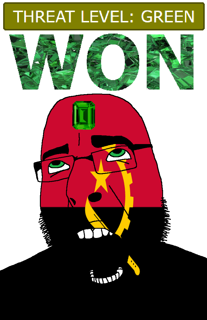 cobson, ahegao, angola, country, emerald, flag, gear, gem, glasses, green
