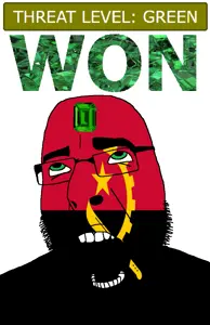 cobson, ahegao, angola, country, emerald, flag, gear, gem, glasses, green