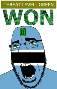 cobson, ahegao, botswana, country, emerald, flag, gem, glasses, green, green eyes