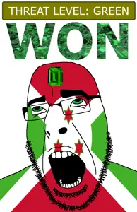 cobson, ahegao, burundi, country, emerald, flag, gem, glasses, green, green eyes