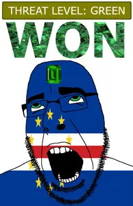 cobson, ahegao, cape verde, country, emerald, flag, gem, glasses, green, green eyes
