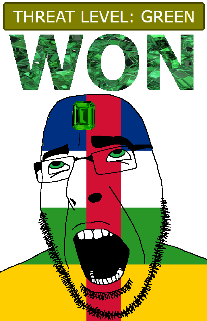 cobson, ahegao, central african republic, country, emerald, flag, gem, glasses, green, green eyes