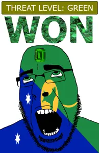 cobson, ahegao, christmas island, country, emerald, flag, gem, glasses, green, green eyes