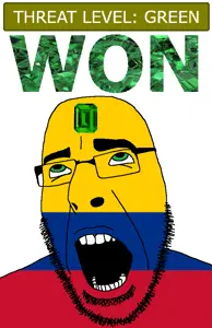 cobson, ahegao, colombia, country, emerald, flag, gem, glasses, green, green eyes