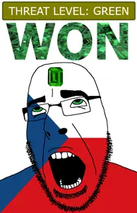 cobson, ahegao, country, czechia, emerald, flag, gem, glasses, green, green eyes