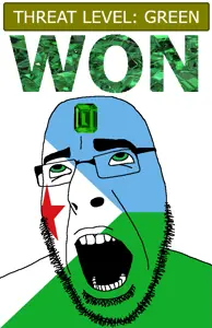 cobson, ahegao, country, djibouti, emerald, flag, gem, glasses, green, green eyes