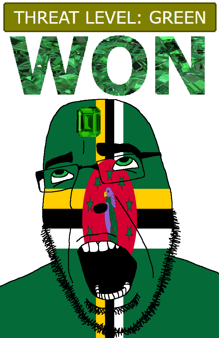 cobson, ahegao, animal, bird, country, dominica, emerald, flag, gem, glasses