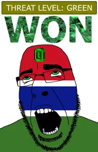 cobson, ahegao, country, emerald, flag, gambia, gem, glasses, green, green eyes