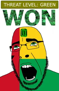 cobson, ahegao, country, emerald, flag, gem, glasses, green, green eyes, guinea bissau