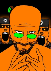 eviljak, markiplier soyjak, 3soyjaks, beard, fdl, food, fruit, glasses, glowing, hands