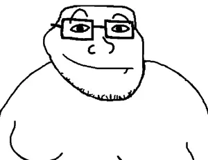 trollface, meximutt, mexitroll, fat, glasses, looking at you, obese, smile, stubble, wholesome