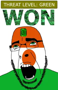 cobson, ahegao, country, emerald, flag, gem, glasses, green, green eyes, hair
