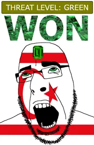 cobson, ahegao, country, crescent, emerald, flag, gem, glasses, green, green eyes