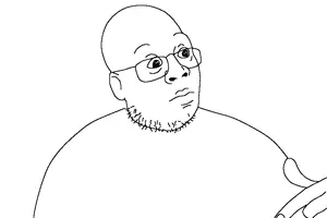unknown, glasses, soyjak, stubble, titus, unbreakable kimmy schmidt