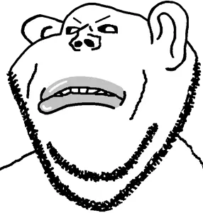 impish soyak ears, impish amerimutt, amerimutt, amerimutt, euromutt & asiamutt variants, muttverse, angry, black sclera, closed mouth, ear, lips