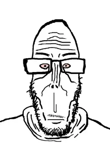 markiplier soyjak, euromutt, euromutt, amerimutt, euromutt & asiamutt variants, muttverse, beard, glasses, surprised, transparent background