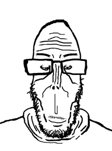 markiplier soyjak, euromutt, euromutt, amerimutt, euromutt & asiamutt variants, muttverse, beard, glasses, smile, transparent background