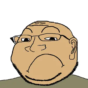 gapejak, massjak, wholesome soyjak, closed mouth, clothes, ear, frown, glasses, green, harry potter