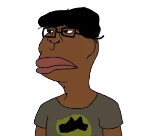 meximutt, brazilmutt, 1soyjak, adams apple, angry, big lips, black hair, brazil, brown skin, closed mouth