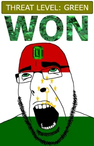 cobson, ahegao, crown, emerald, gem, glasses, green, green eyes, hair, looking up