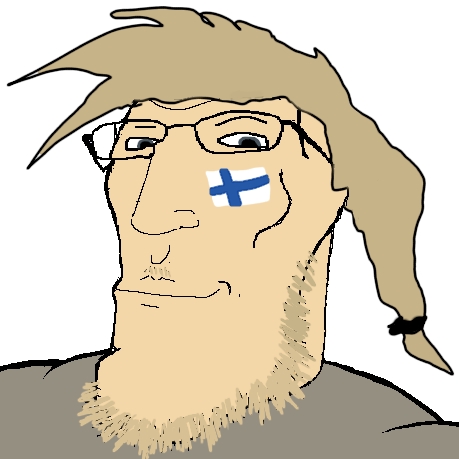 gapejak, finnishmutt, 1soyjak, blonde beard, blonde hair, buff, chad, closed mouth, finland, glasses