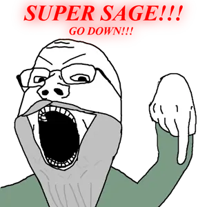 gapejak, angry, beard, glasses, open mouth, pointing, sage, supersage, text
