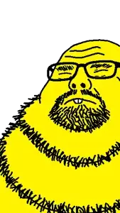 neckbeardjak, asian, bald, buck teeth, closed eyes, closed mouth, fat, glasses, neckbeard, sleeping