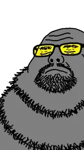 neckbeardjak, admin, bald, closed eyes, closed mouth, fat, glasses, gray skin, neckbeard, sleeping