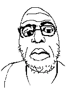 ilfjak, 1soyjak, closed mouth, glasses, monochrome, soyjak, stubble, thursday lane, uncolored skin