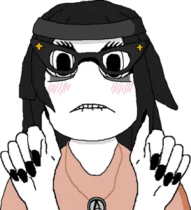 soytan, beanie, clothes, glasses, hair, hands, hands up, hat, necklace