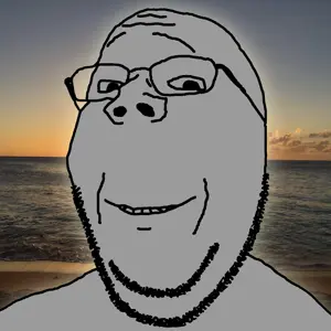 gapejak, wholesome soyjak, beach, happy, sunset, wholesome