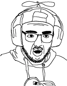 streamjak, unknown, beard, cap, clothes, hat, headphones, jacket