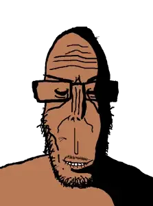 markiplier soyjak, euromutt, euromutt, rapeson, 1soyjak, bald, biting lip, brown skin, evil, forehead lines