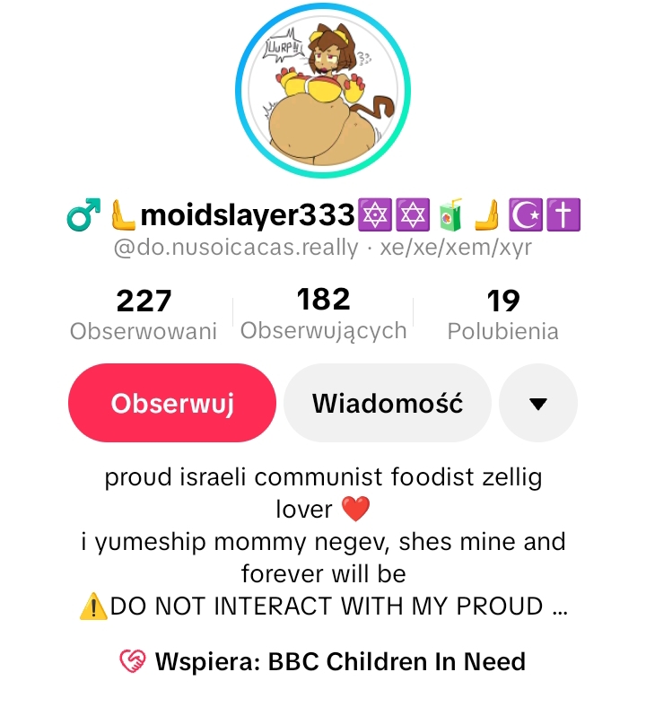 I might've found moidslayer's account on chinktok · SoyBooru Forum